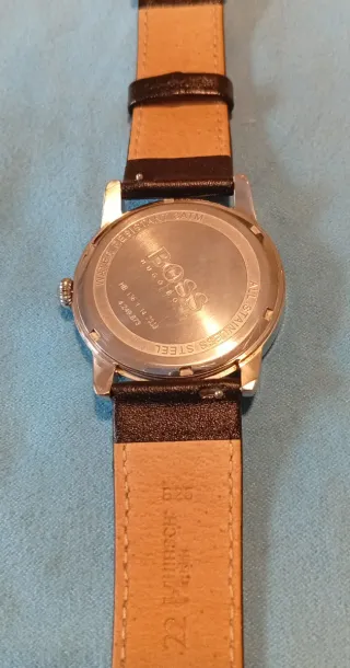 Reloj Hugo Boss Caballero, 42mm. Cuero negro Plat