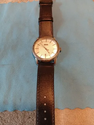 Reloj Hugo Boss Caballero, 42mm. Cuero negro Plat