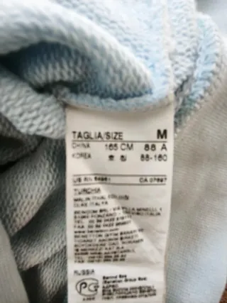 Sudadera Benetton Azul Talla M