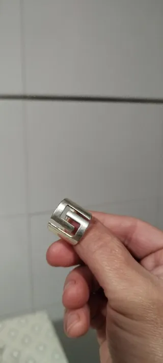 Anillo Plata Diseño Griego