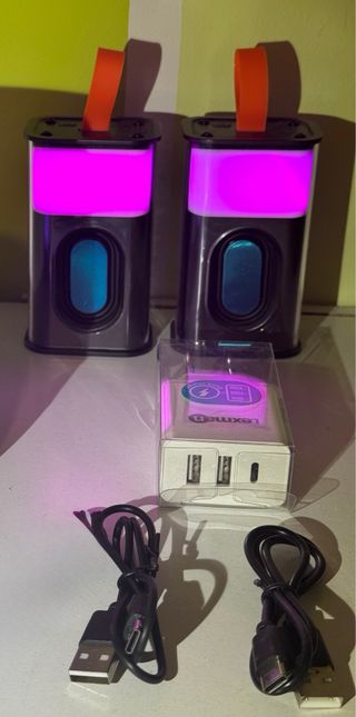Lote de 2 Altavoces portátiles bluetooth