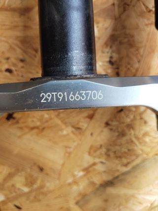 Horquilla bici doble pletina 180 rockshox + rueda