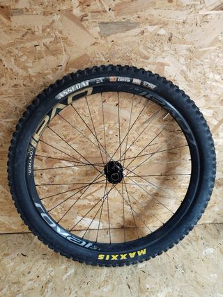 Horquilla bici doble pletina 180 rockshox + rueda