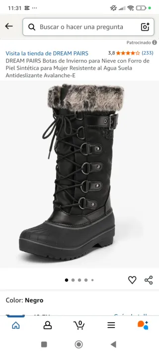 Botas DREAM PAIRS para nieve y agua