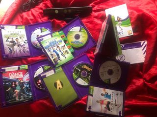 Lote Kinect Xbox 360 e 7 Giochi