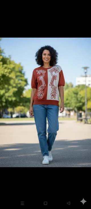 Jersey de hilo con relieve