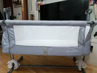 Cuna colecho Kinderkraft gris