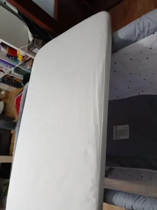 Cuna colecho Kinderkraft gris