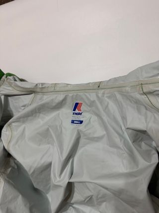 K-Way Giacca Verde con Cappuccio