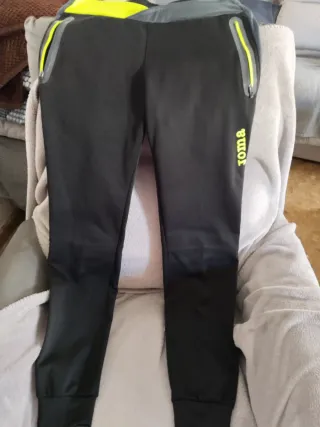 Pantalón Joma Mujer Talla S Negro/Amarillo