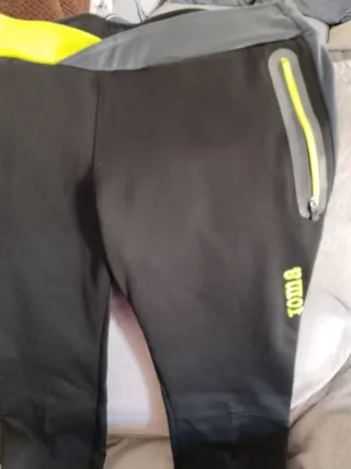 Pantalón Joma Mujer Talla S Negro/Amarillo