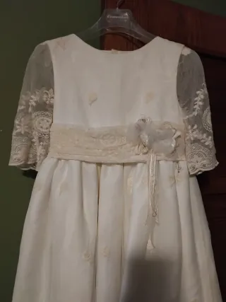Vestido de Comunión Blanco Encaje