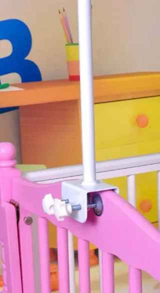 Mosquitera para cuna blanca