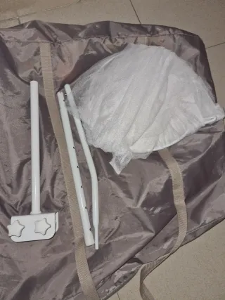 Mosquitera para cuna blanca