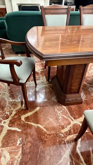 Conjunto comedor madera