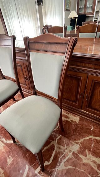 Conjunto comedor madera