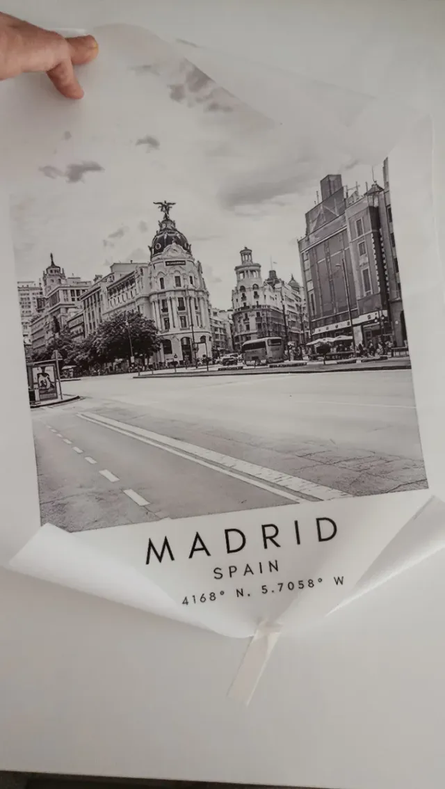 Lámina cuadro Madrid España. 30cmx40cm. NUEVA