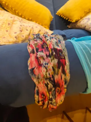 Bufanda floral multicolor