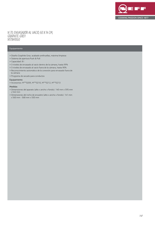 Envasadora al vacío Neff N17XH10G0