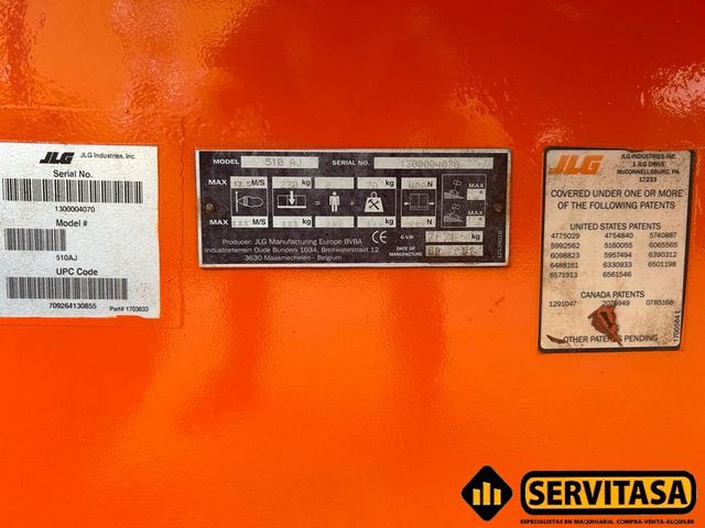 BRAZO ARTICULADO DIÉSEL JLG 18 METROS