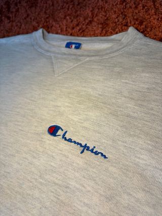 Jersey Vintage Champion Gris Boxy Fit talla XXL