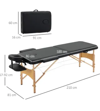 CAMILLA DE MASAJE Plegable, transportable y funda