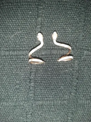 Pendientes Manike Oro Rosa Serpiente