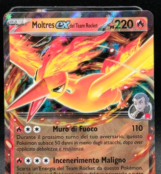 Carta Pokemon Moltres EX Team Rocket 031/182 RR