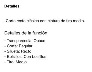 Pantalón recto Uniqlo J.W. Anderson T.38/40