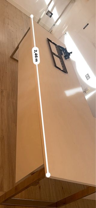 Mesa de despacho blanca L