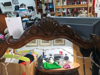 Espejo estilo cornucopia – marco tallado vintage