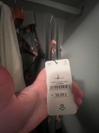 Camisa Boston Talla L Estampado Sol y Luna