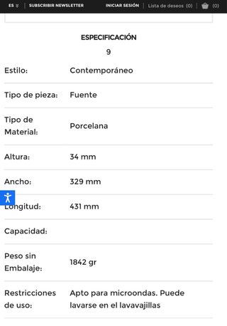 2 Fuentes Ovaladas Vista Alegre