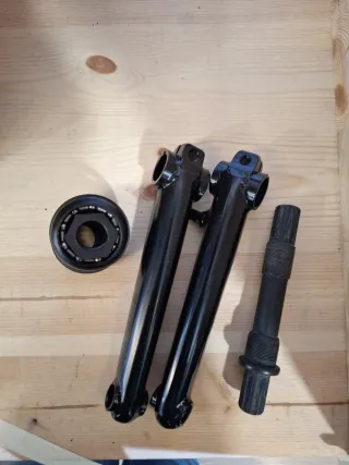 Bielas BMX 170mm y Eje Pedalear 154mm