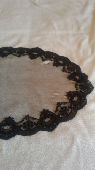 Mantilla de encaje negro para arreglar
