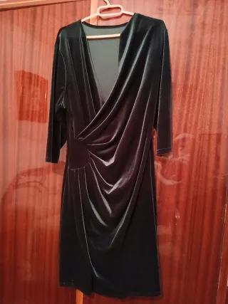 Vestido y americana beige/multicolor