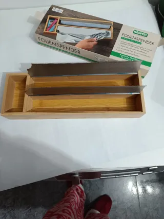 Portarrollos film y aluminio madera