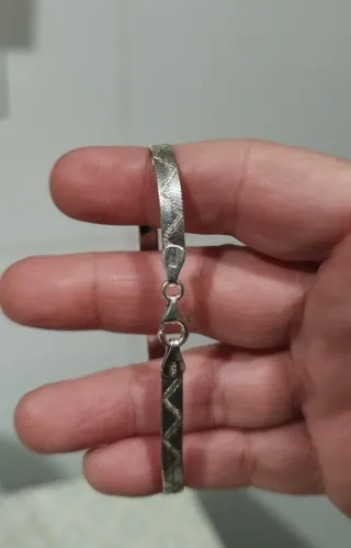 Pulsera Plata Tallada