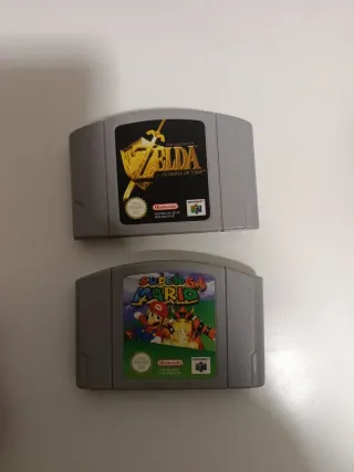 Consola Nintendo 64 Negra + Mario y Zelda