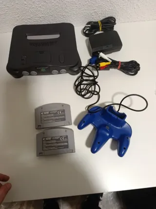 Consola Nintendo 64 Negra + Mario y Zelda