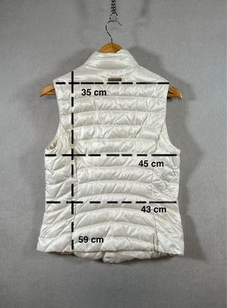 Chaleco Ralph Lauren plumón blanco perla Talla M