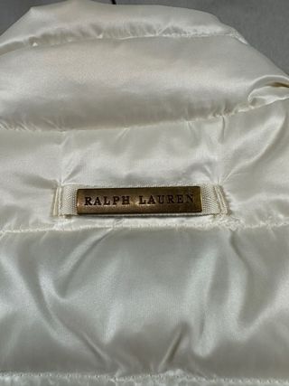 Chaleco Ralph Lauren plumón blanco perla Talla M