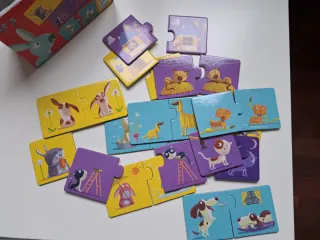 Puzzle Duo Contrarios Djeco 12 puzzles