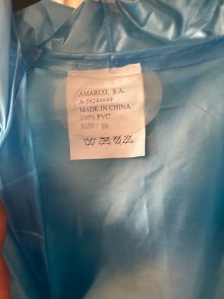 Chubasquero infantil azul