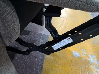 Sillón Relax Tela Marrón/Gris