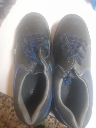 Zapatos de trabajo ORIDE negros y azules talla 42
