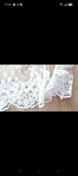 Camisa blanca encaje talla única