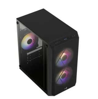 Carcasa PC AeroCool CS107V2 Negra con luces