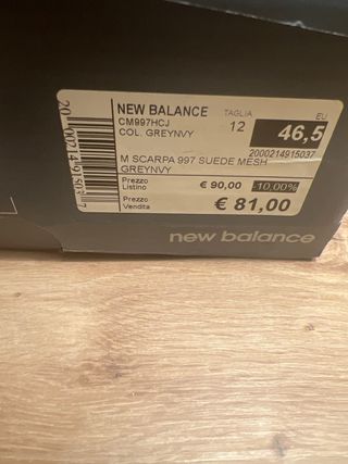 Zapatillas New Balance Talla 46.5 Nuevas