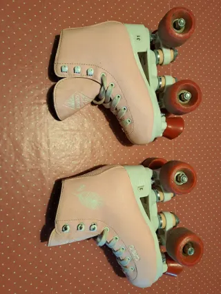 Patines Oxelo niña talla 31 rosas